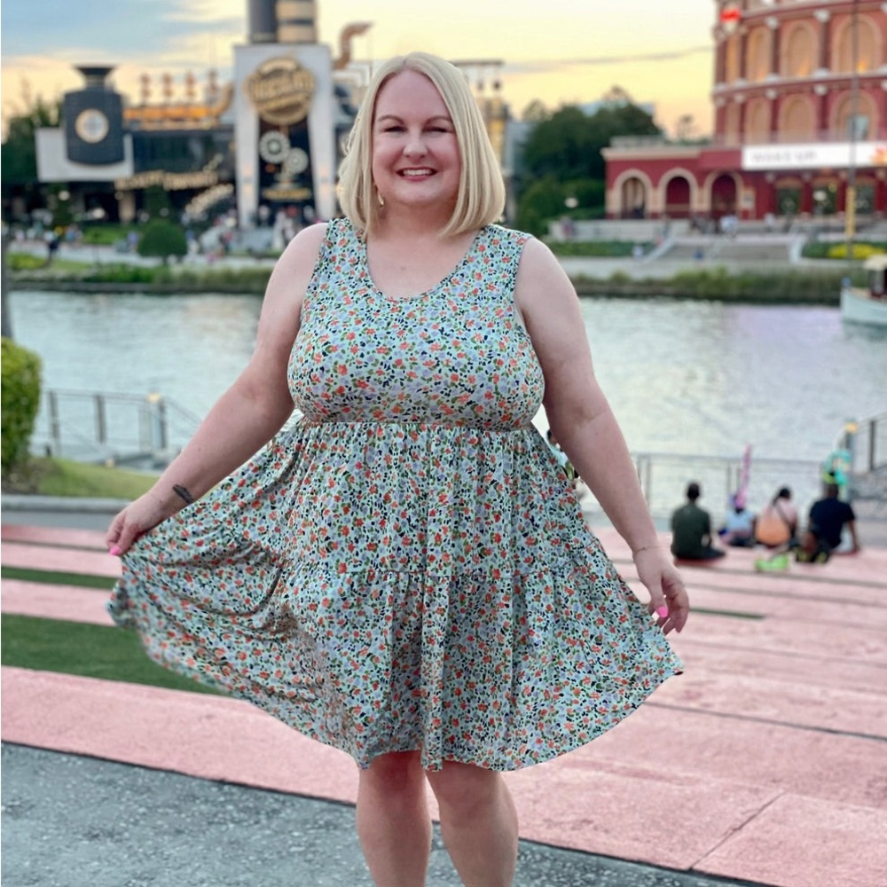 Ditsy Floral Tank Dress